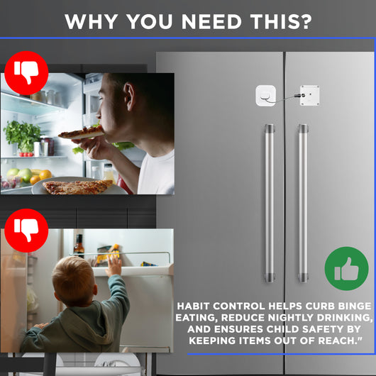 Habit Control fridge lock to reduce binge eating 