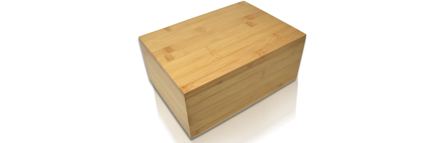 Wooden stash box with lock to limit your weed intake