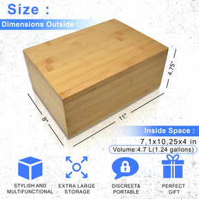 Wooden Time Lock Box App Controlled, Timed Locking Container – Habit ...