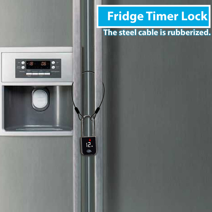 Time Lock, Lockable Timer Padlock, Timed Locker with Steel Cable ...