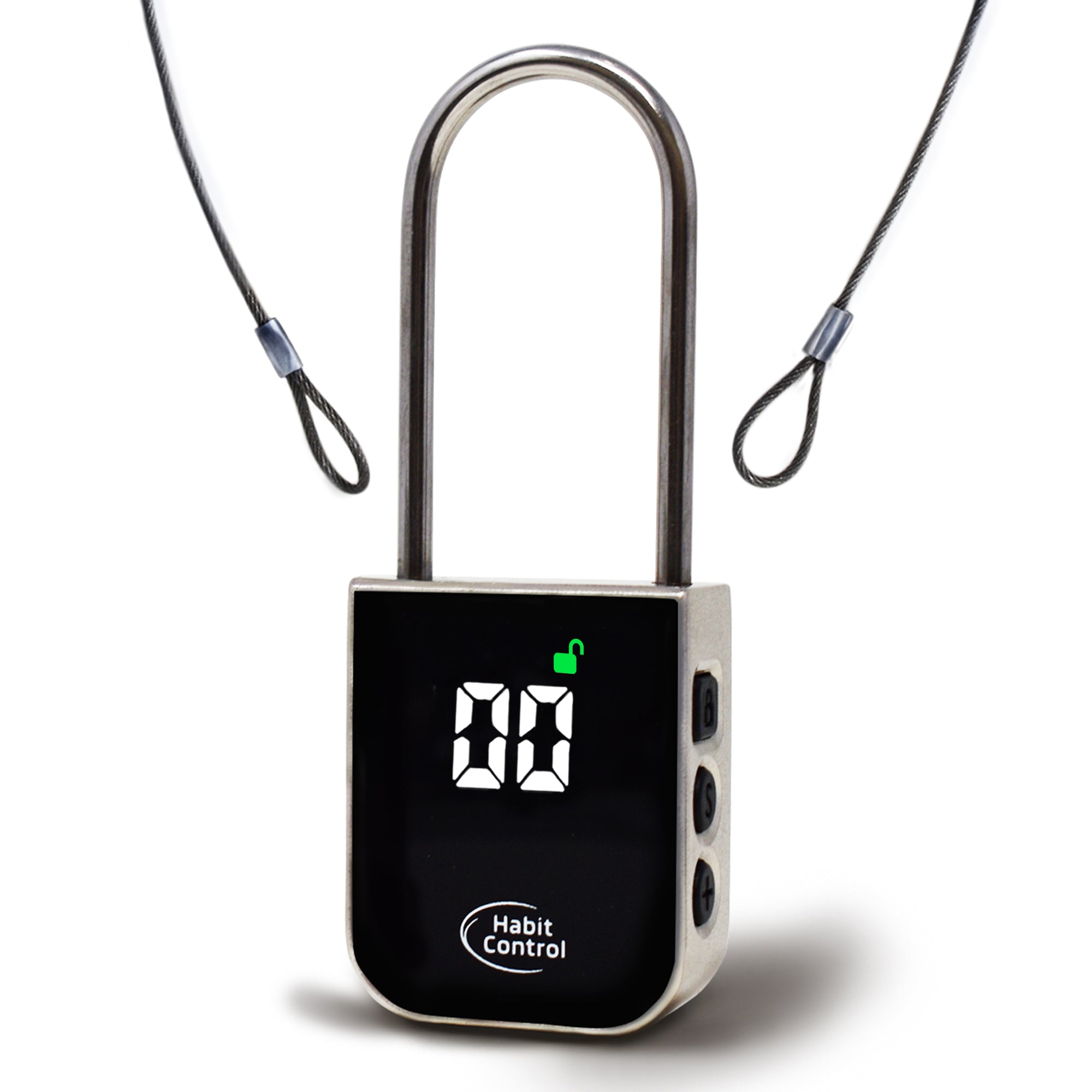 Time Lock, Lockable Timer Padlock, Timed Locker with Steel Cable ...