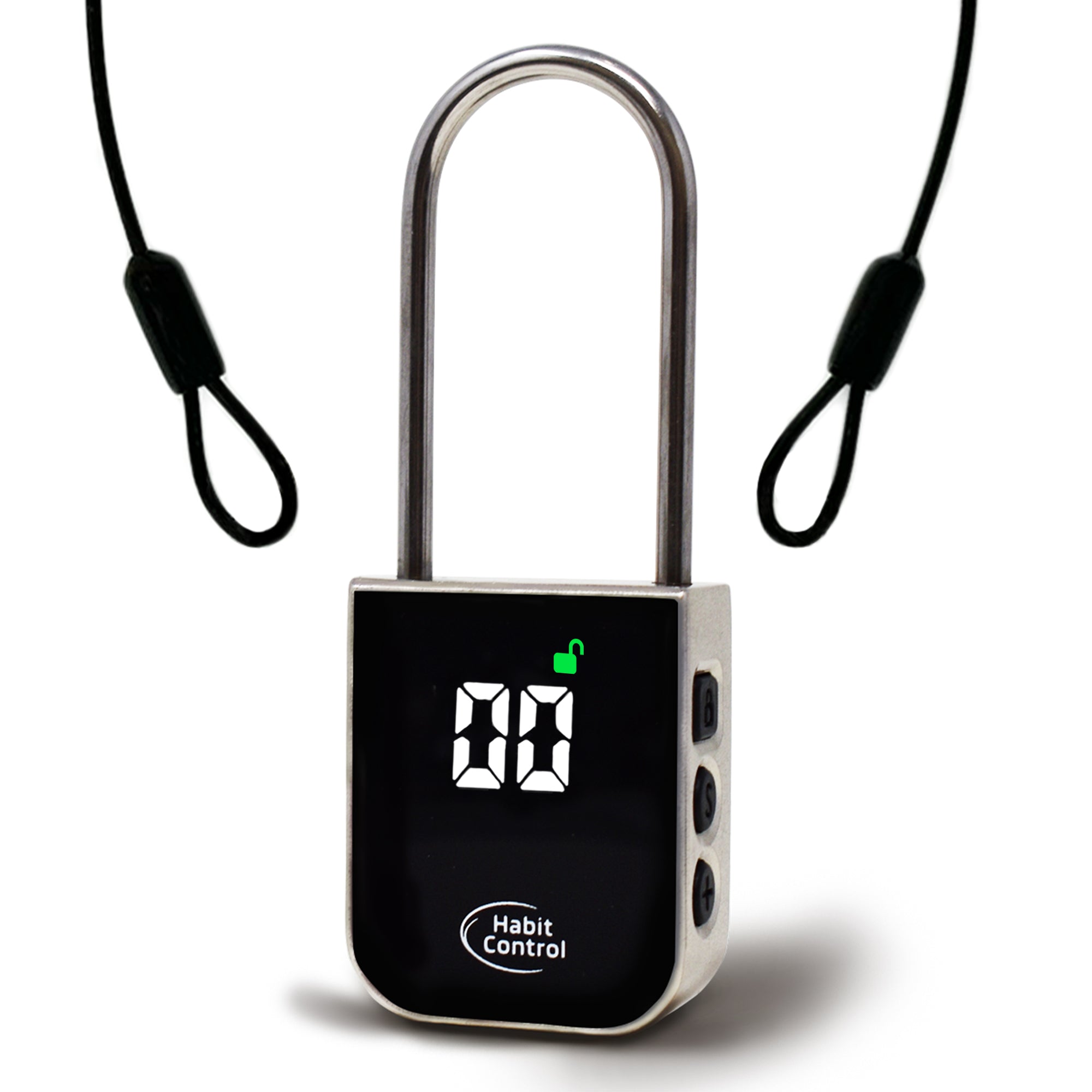 Time Lock, Lockable Timer Padlock, Timed Locker with Steel Cable ...