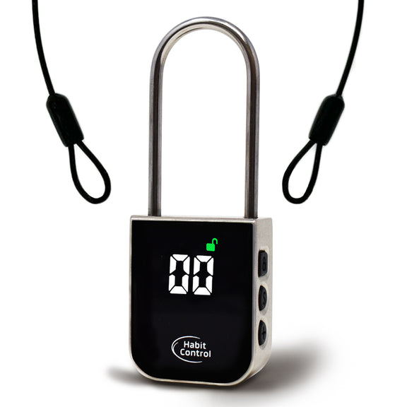 Time Lock, Lockable Timer Padlock, Timed Locker with Steel Cable ...