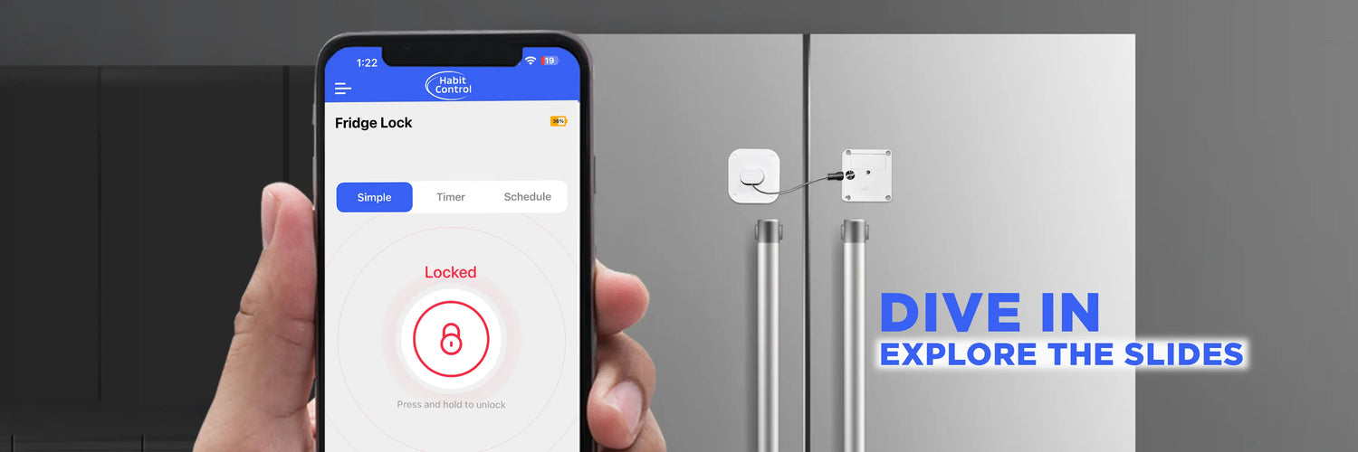 Habit Control smart access system with different working modes - simple, timer, schedule working modes