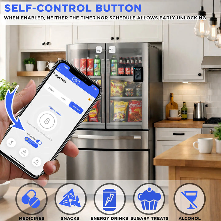 Smart Fridge Lock with Timer, Schedule & App Control | Habit Control