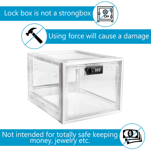 Lock box is not a strongbox, using force will cause a damage.