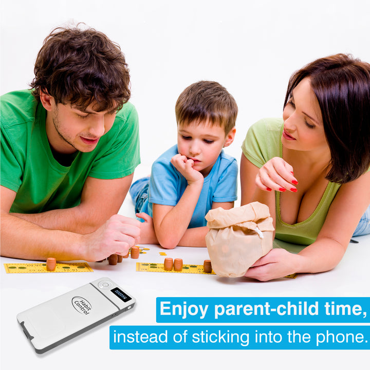 Family enjoy parent-child time, instead of sticking into the phones thanks to Habit Control phone lock box with a timer   