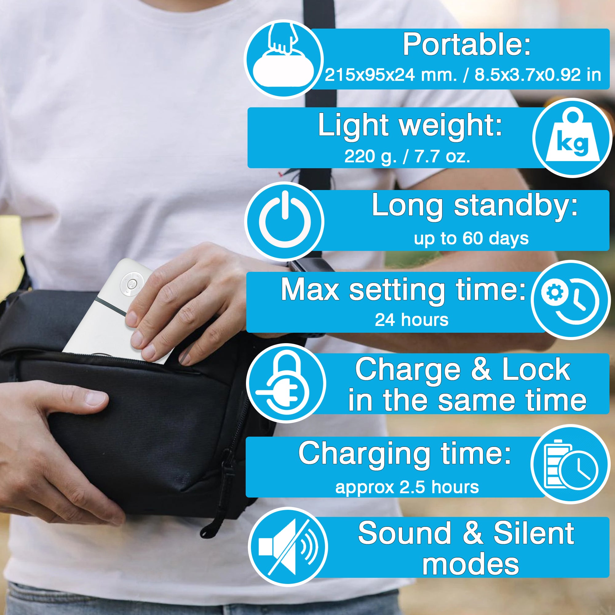 Cell Phone Lockable Box with Timer for Self-Control – Habit Control